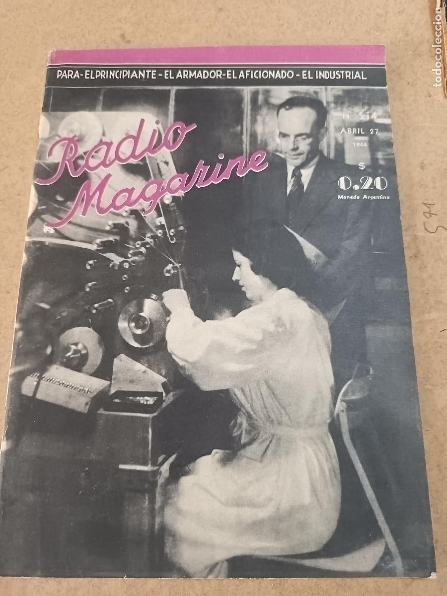 Radios antiguas: RADIO MAGAZINE. N&ordm; 214. 1944.