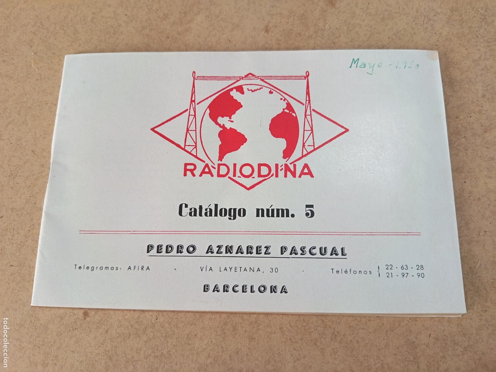 Radios antiguas: CATALOGO N&ordm; 5. RADIODINA. SOLO LISTA DE PRECIOS. 47 PP