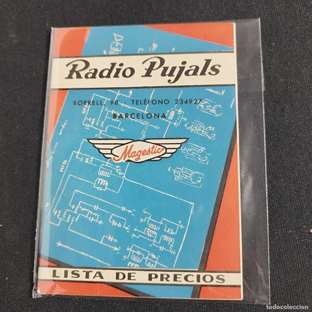 Radios antiguas: LIBRITO CATALOGO RADIO PUJALS - MAGESTIC - LISTA DE PRECIOS -