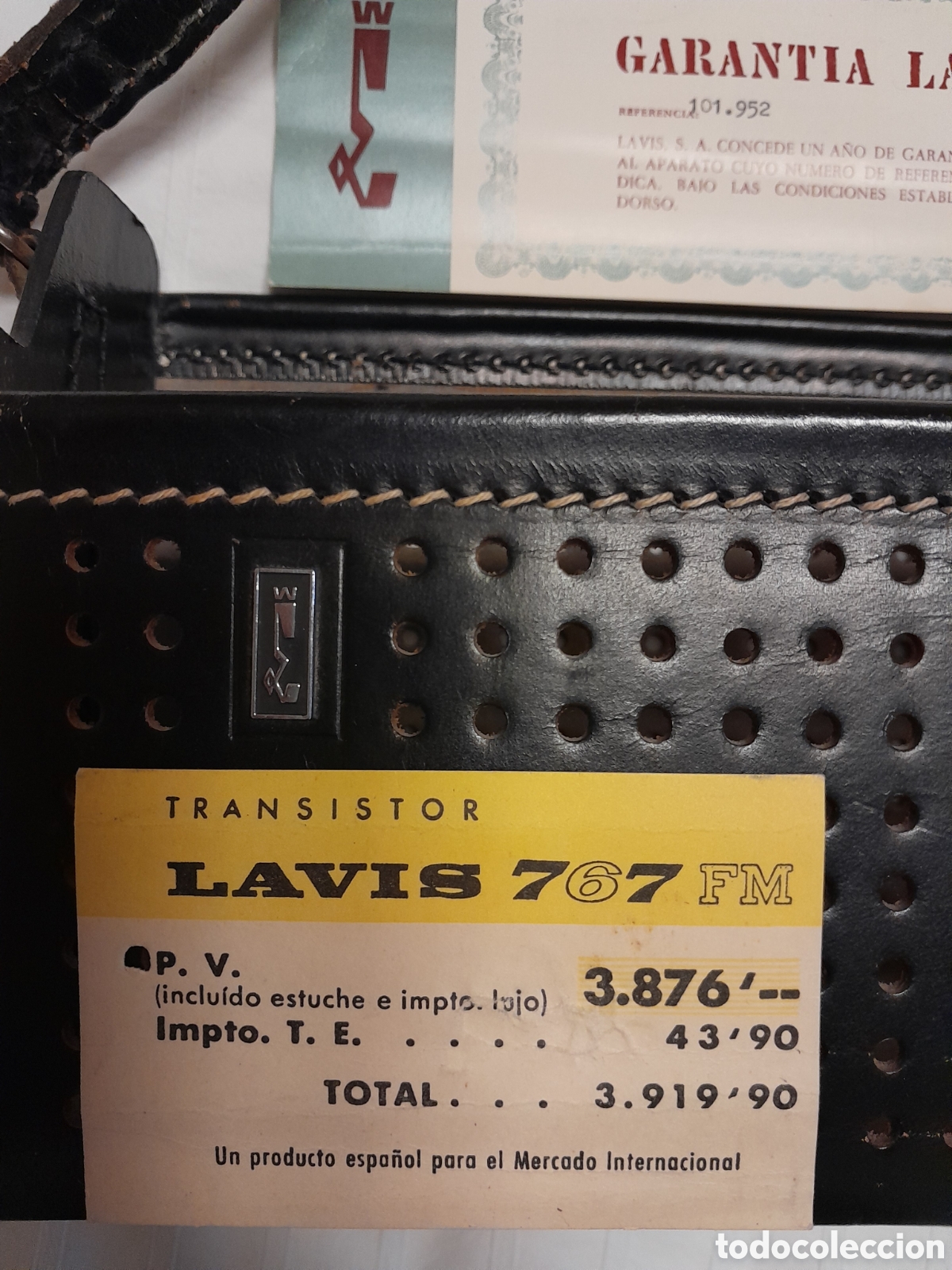 Radio antiche: Funda cuero LAVIS 767 y instrucciones, folletos...