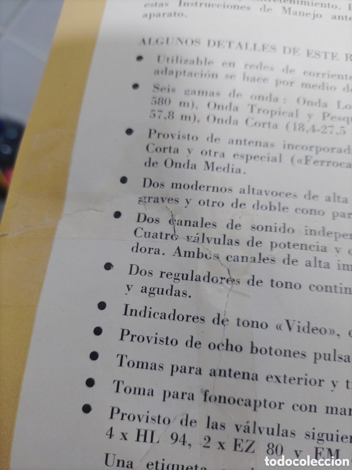 Radios antiguas: Instrucciones de manejo Philips BE 762 A. - Foto 4
