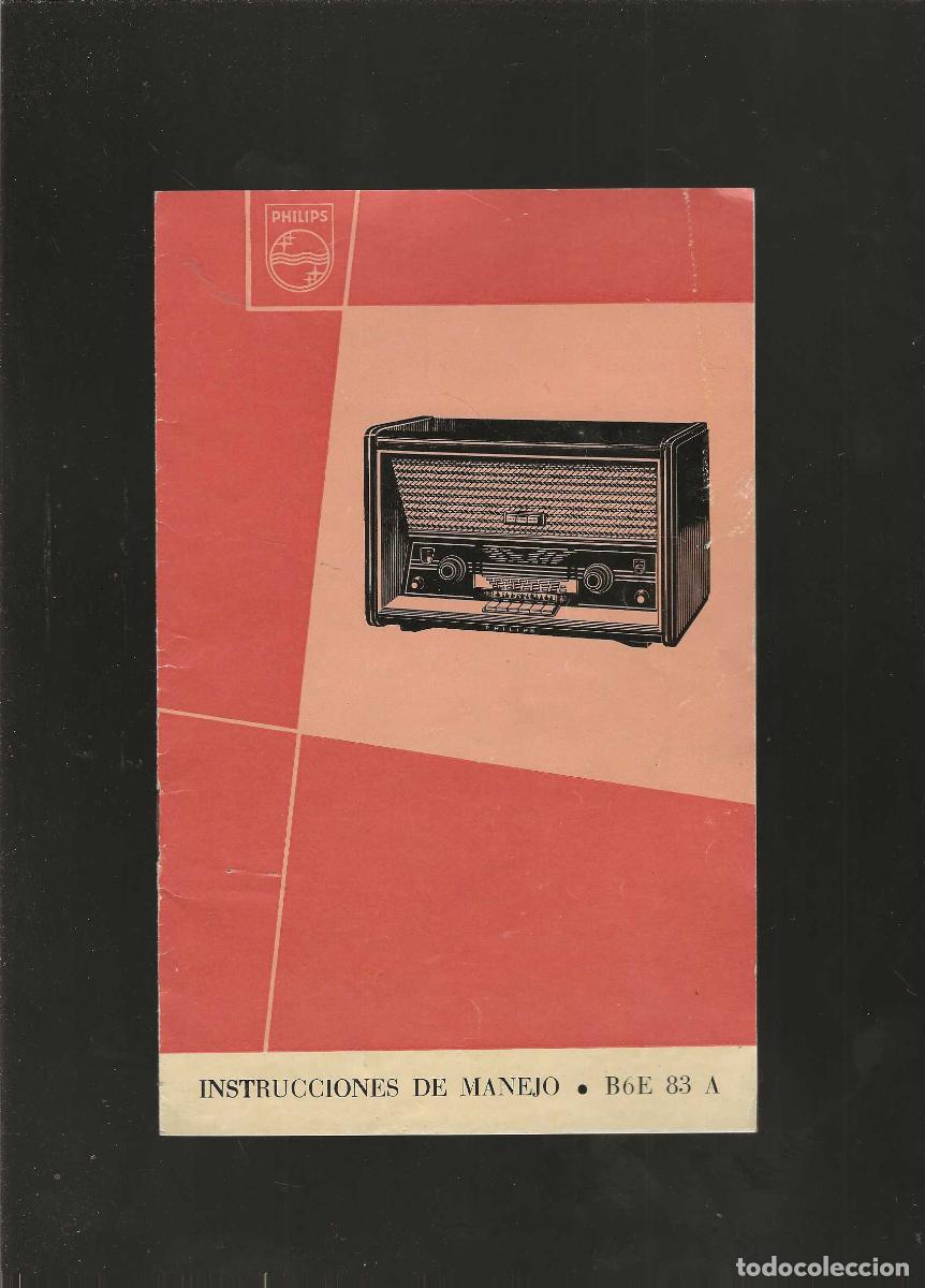Radios antiguas: PHILIPS -- INSTRUCCIONES DE MANEJO - Foto 1