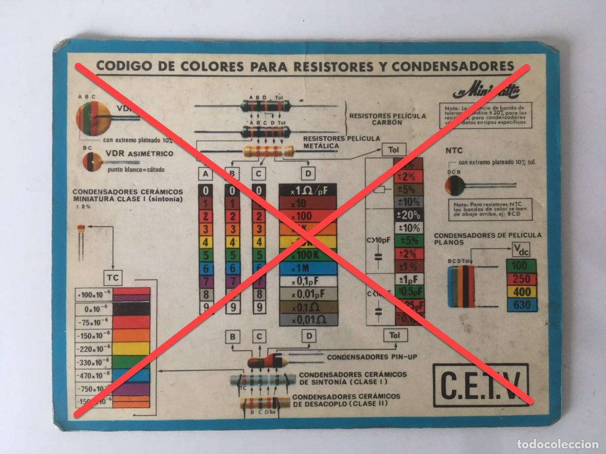 Radios antiguas: TABLA DE S&Iacute;MBOLOS PARA ESQUEMAS EL&Eacute;CTRONICOS / C&Oacute;DIGO DE COLORES PARA RESISTORES Y CONDENSADORES