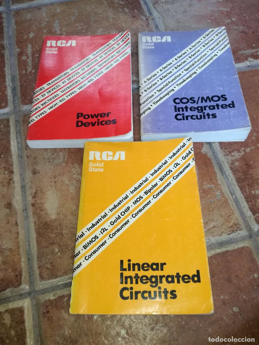 Old radios: LOTE DE 3 LIBROS DE RCA SOLID STATE-MAS DE 600 PAGS CADA UNO