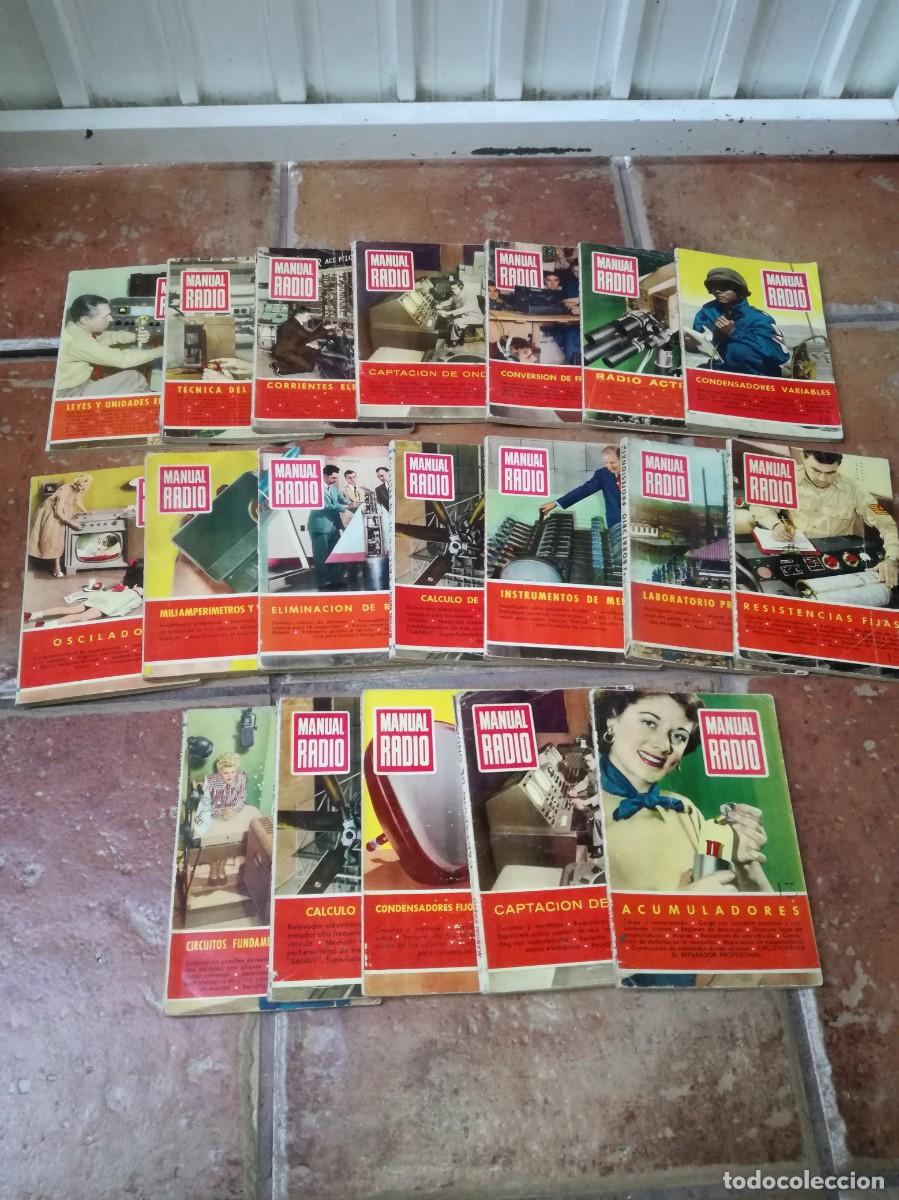 Radios antiguas: LOTE DE 19 LIBROS DE MANUAL RADIO-MAS DE 100 PAGS CADA UNO