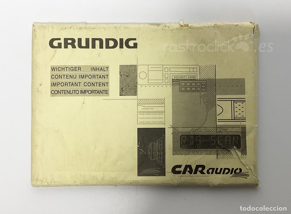 Radio antiche: Manual Grundig Car Audio SCC 1500 VD / 1501 / 1502 VD