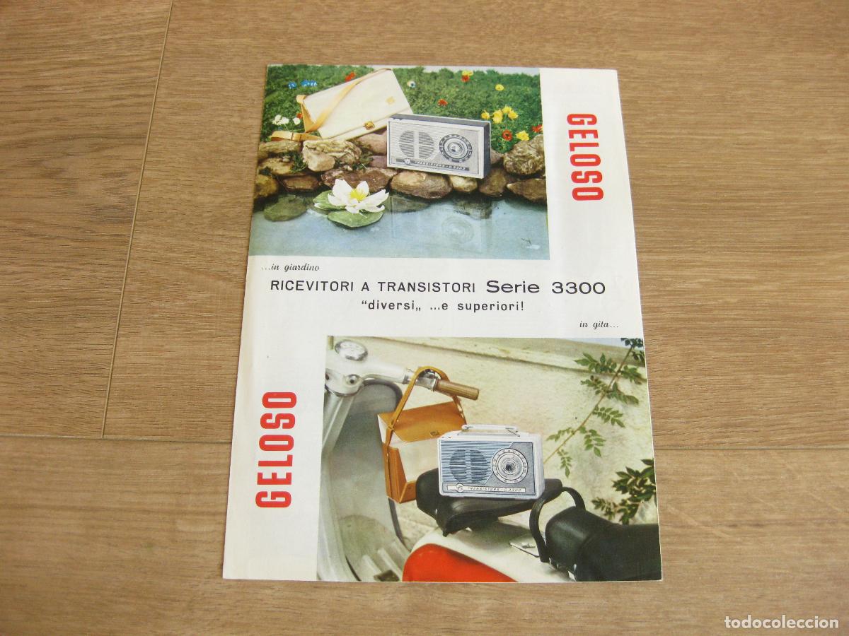 R&aacute;dios antigos: CAT&Aacute;LOGO E INSTRUCCIONES DE USO DEL APARATO GELOSO RADIO RECEPTOR G 3300. TRANSISTOR
