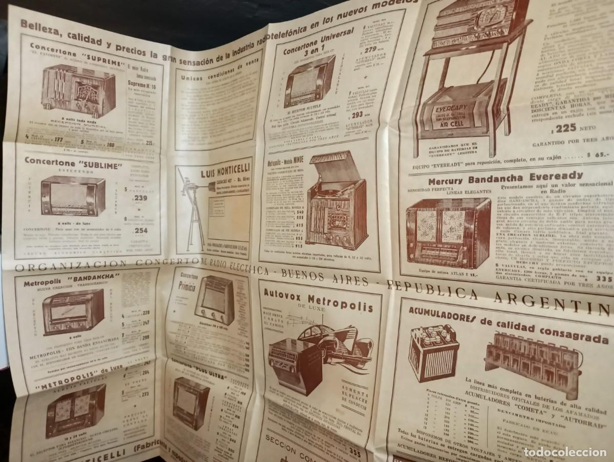 Radios antiguas: Poster Lamina Equipos de Radio. Publicidad. Gigante.
