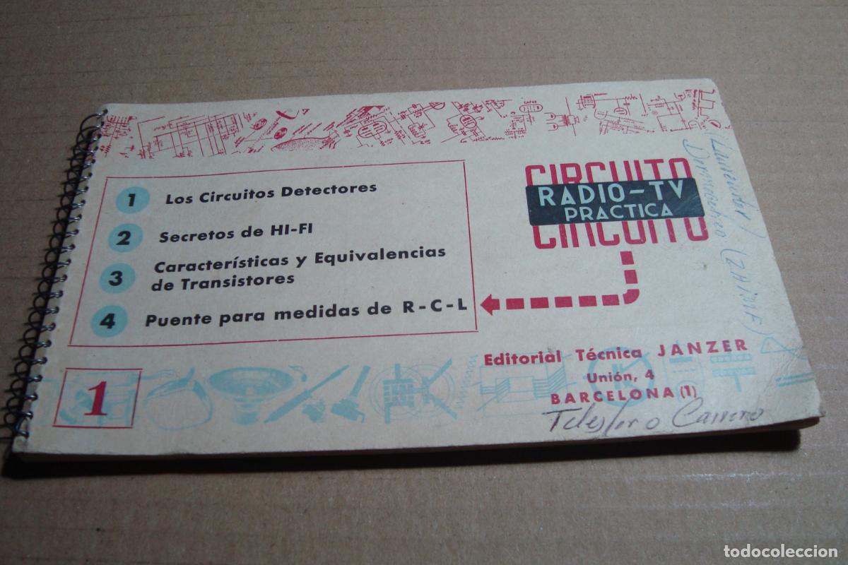 Radios antiguas: CIRCUITO RADIO TV PRACTICA. EDITORIAL JANZER 1961.