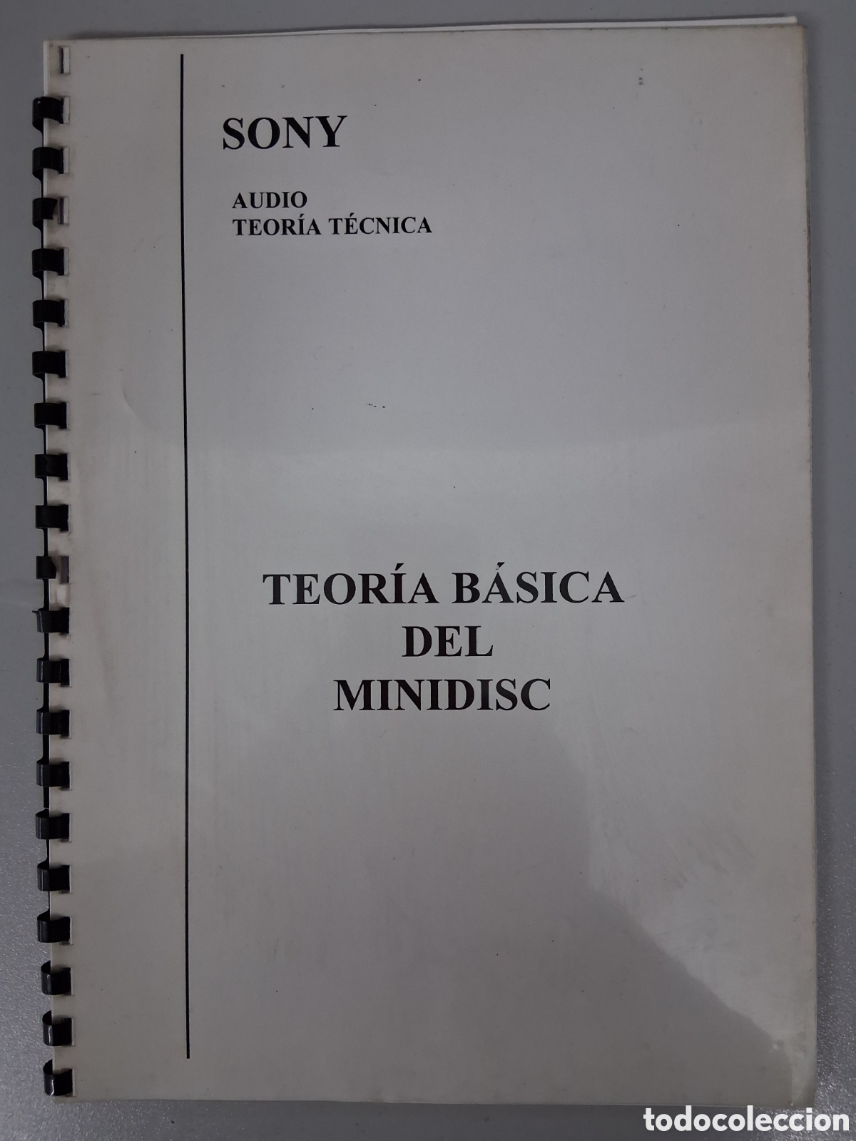 Radios antiguas: SONY AUDIO TEOR&Iacute;A T&Eacute;CNICA MINIDISC