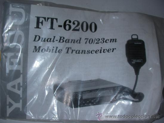 Radios antiguas: MANUAL RADIO TRANSCEIVER FT-6200 - Foto 1
