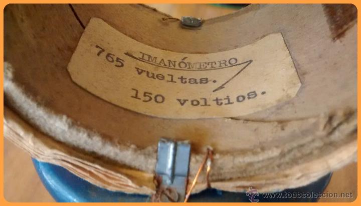 Radios antiguas: Iman&oacute;metro, 765 vueltas, 150 voltios - Foto 2
