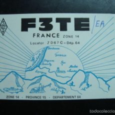 Radios antiguas: TARJETA POSTAL QSL RADIOAFICIONADOS 1982, OLORON-STE-MARIE, FRANCIA