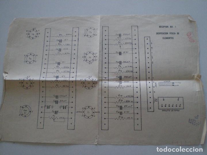 Radios antiguas: RECEPTOR RIE 1 - ESQUEMA TEORICO - 1960s - Foto 2