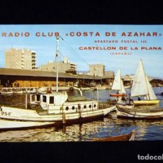 Radios antiguas: TARJETA POSTAL QSL RADIOAFICIONADO. EA5IE - CASTELLÓN, RADIO CLUB COSTA DE AZAHAR, 1970 
