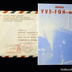 Radios antiguas: TARJETA POSTAL QSL RADIOAFICIONADO. YV5FQH-MM - VENEZUELA, 1979. LA GUAIRA, FLOTA MERCANTE GRANCOLOM
