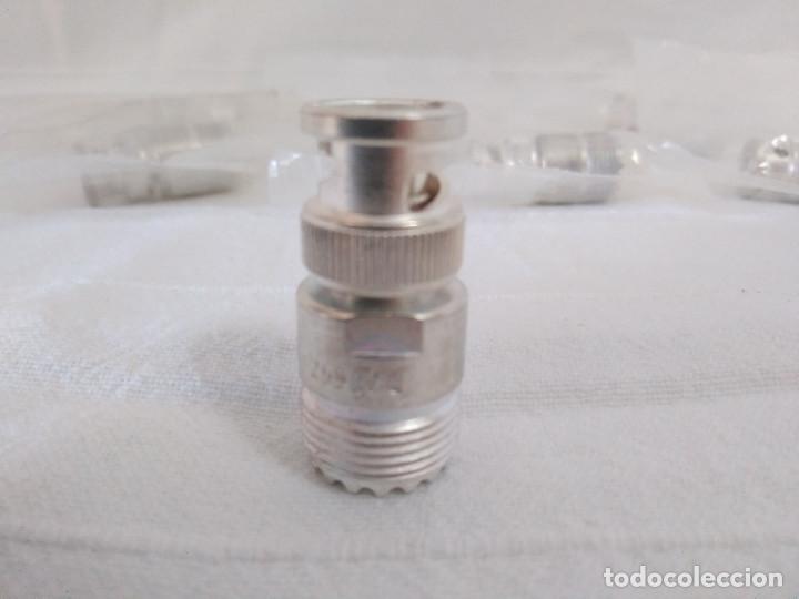 Radios antiguas: 7 ADAPTADORES CONECTOR UHF (pl259) A BNC - Foto 2