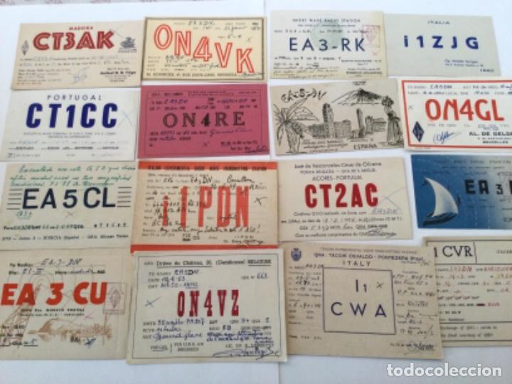 Radios antiguas: Lote 62 QSL Cards años 1940 y 1950 (España, Italia, Portugal, Bélgica) - Foto 3 - 252970760