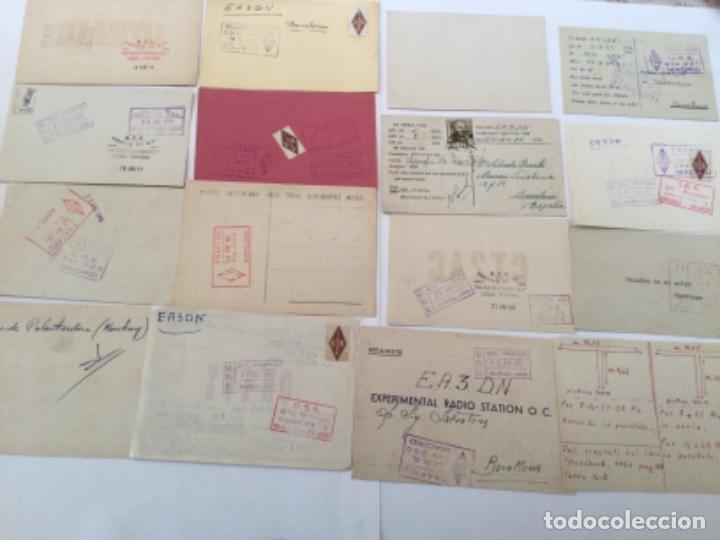 Radios antiguas: Lote 62 QSL Cards años 1940 y 1950 (España, Italia, Portugal, Bélgica) - Foto 4 - 252970760