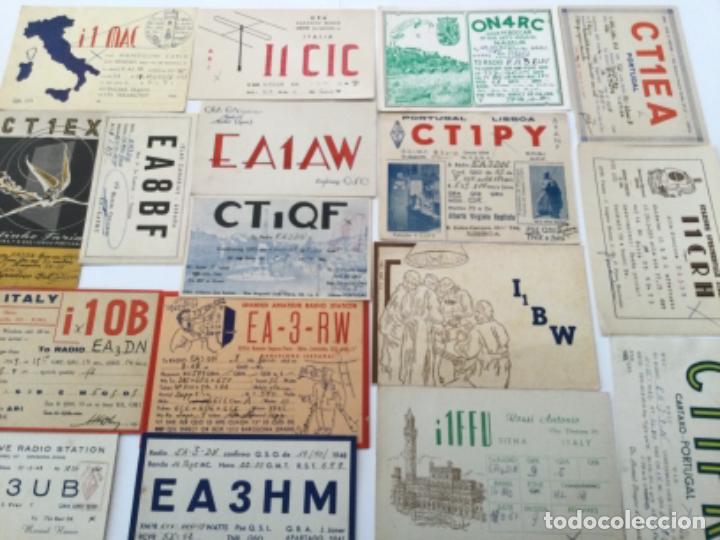 Radios antiguas: Lote 62 QSL Cards años 1940 y 1950 (España, Italia, Portugal, Bélgica) - Foto 1 - 252970760