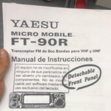 Radios antiguas: GRAN MANUAL EMISORA YAESU FT 90 R EN ESPAÑOL !!