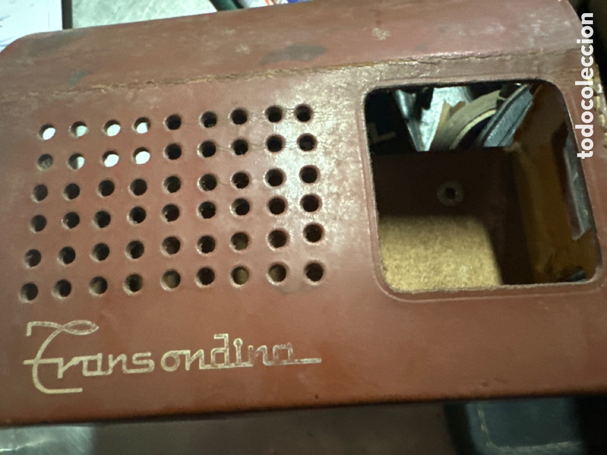 Radios antiguas: Transondina star-6 con su funda - Foto 4