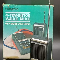Radios antiguas: LUCKYMEN TRANSISTOR WALKIE-TALKIE CON MORSE AÑOS 80. Lote 401625049
