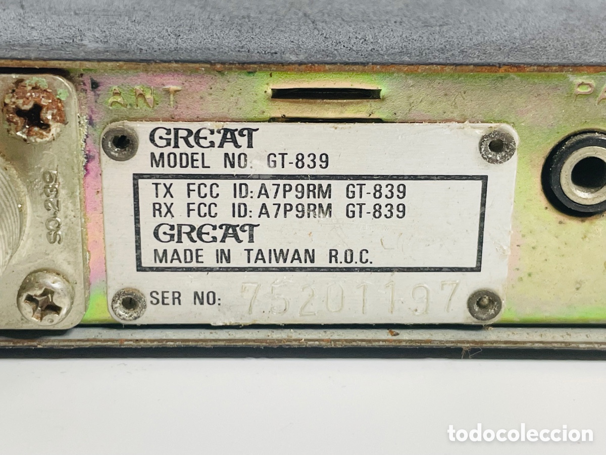 Radios antiguas: Great GT-839 CB Transceiver - Foto 10
