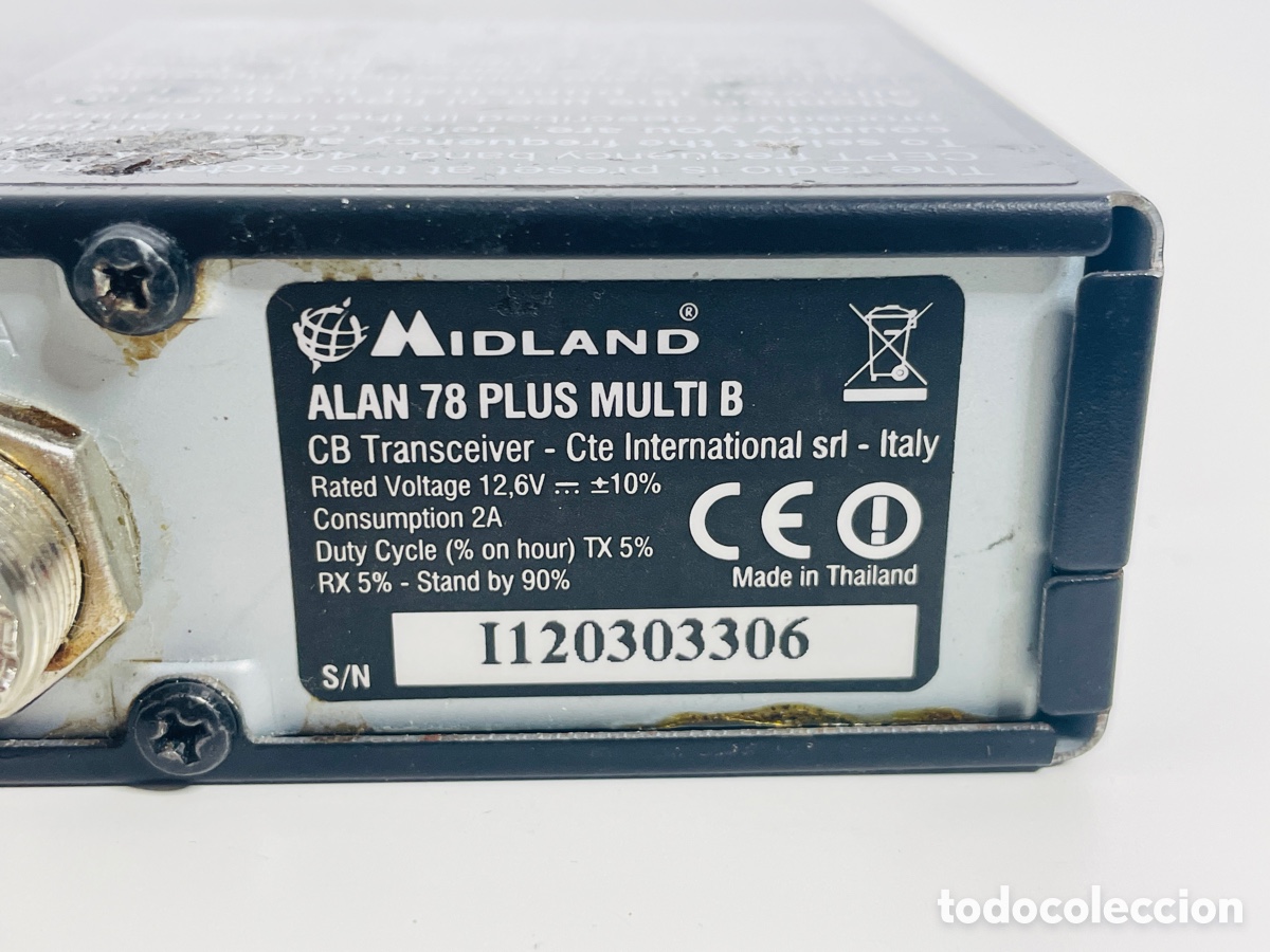 Radios antiguas: Alan 78 Plus Multi B CB Transceiver - Foto 8