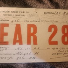 Radio antiche: TARJETA QSL CIRCULADA DE SANTIAGO A BARCELONA AÑO 1927 RADIOAFICIONADO