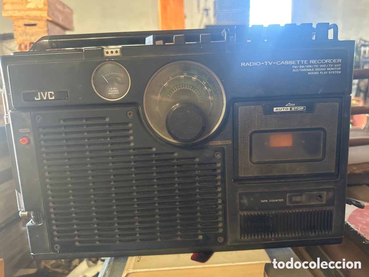 Radios antiguas: Radio-TV-cassette marca jvc - Foto 1