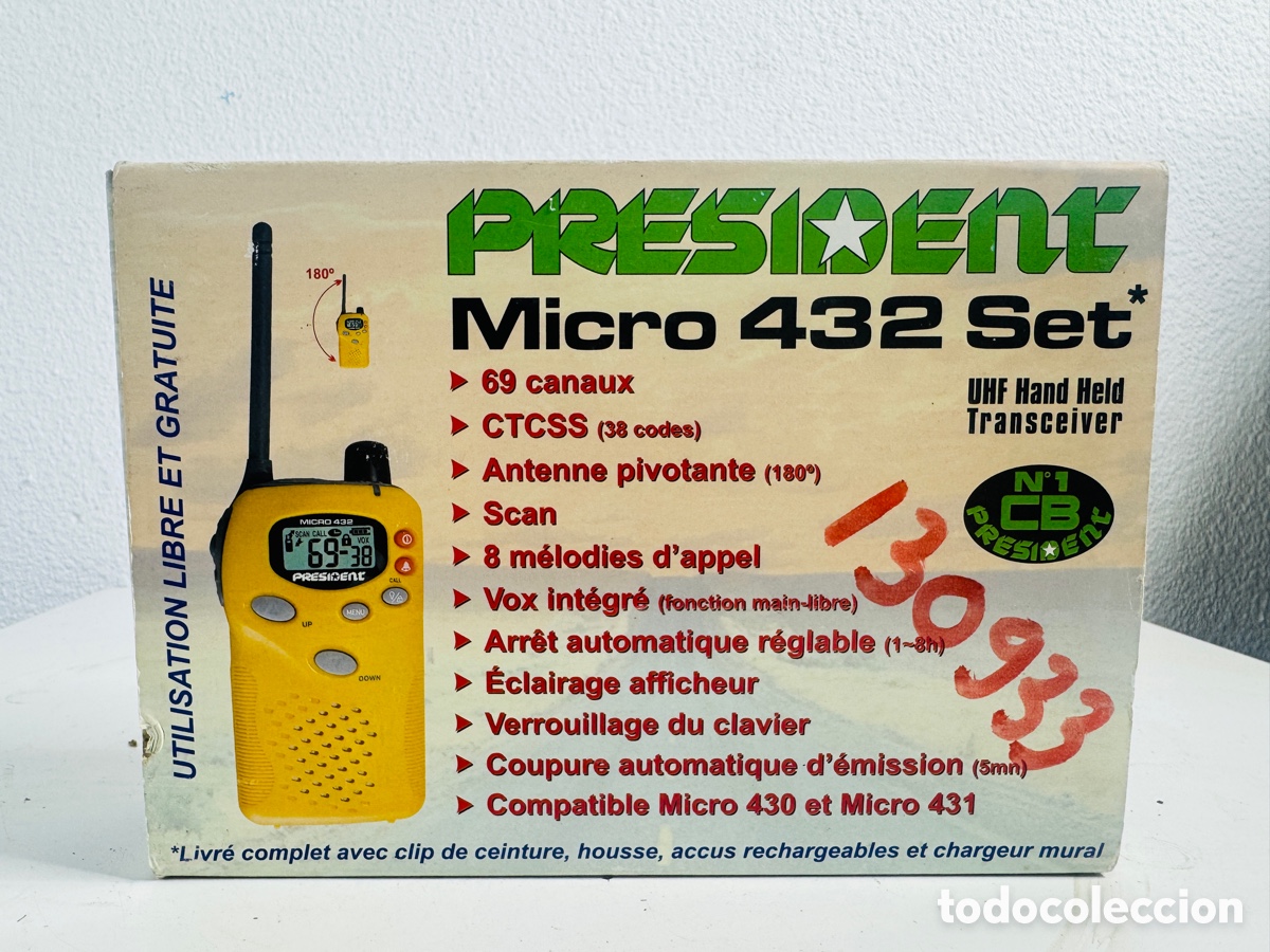Radios antiguas: President Micro 432 UHF Hand Held Transceiver - Foto 9