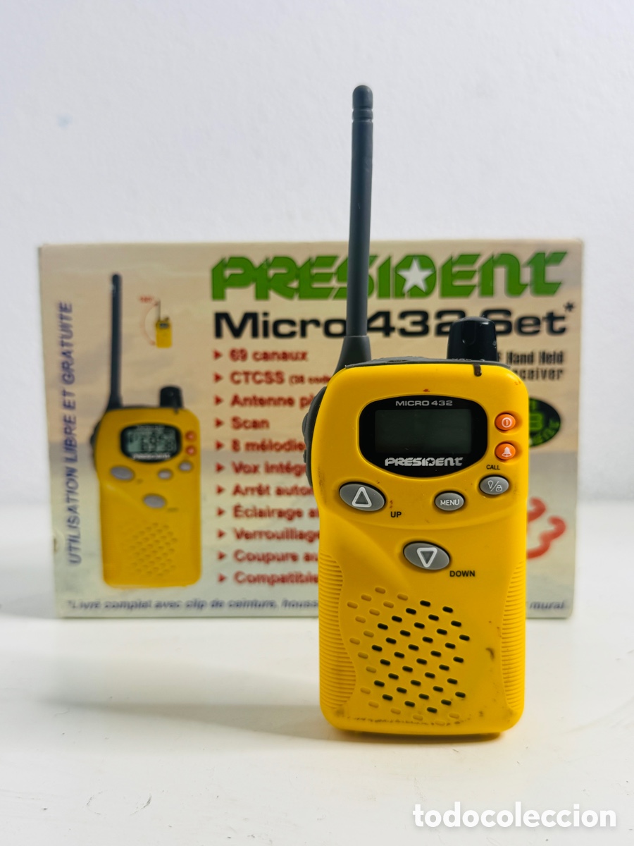 Radios antiguas: President Micro 432 UHF Hand Held Transceiver - Foto 1