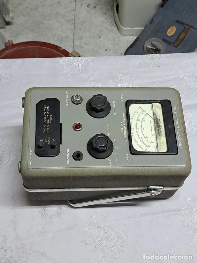 Radios antiguas: Milivoltimetro v&aacute;lvulas Marconi LTD - Foto 2