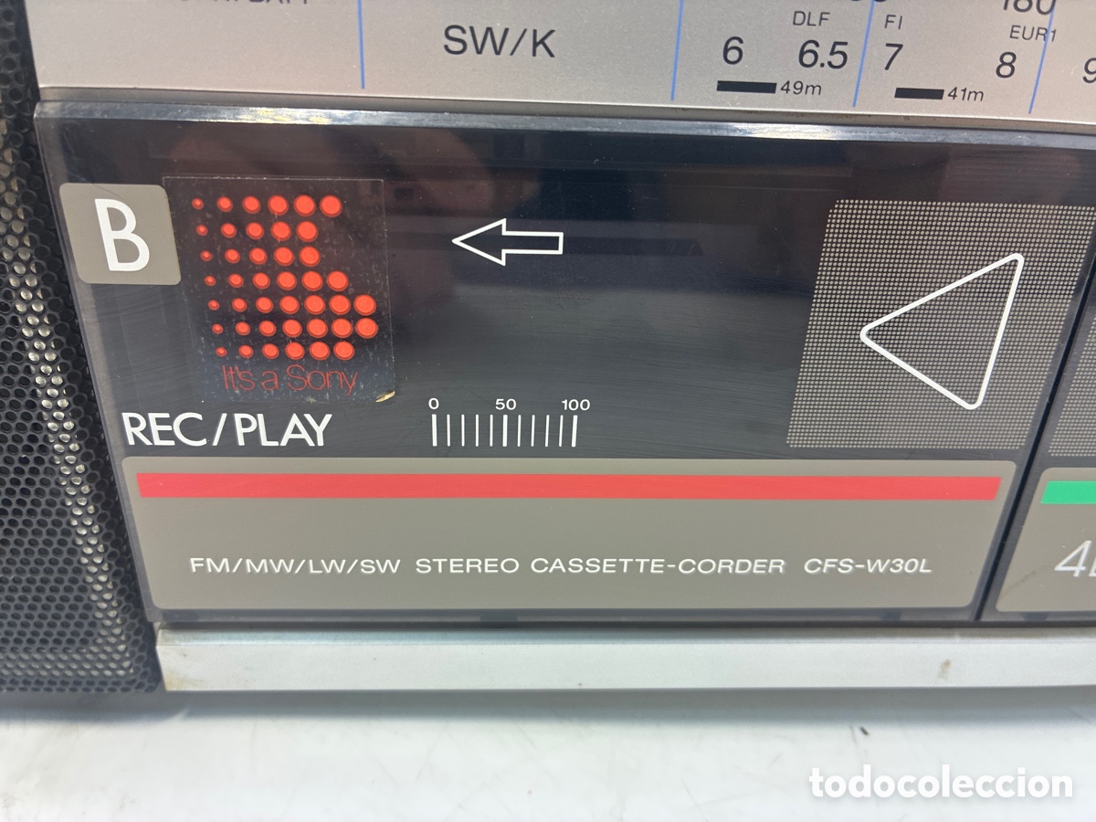Radios antiguas: Radiocasette Sony CFS-V30L. - Foto 2
