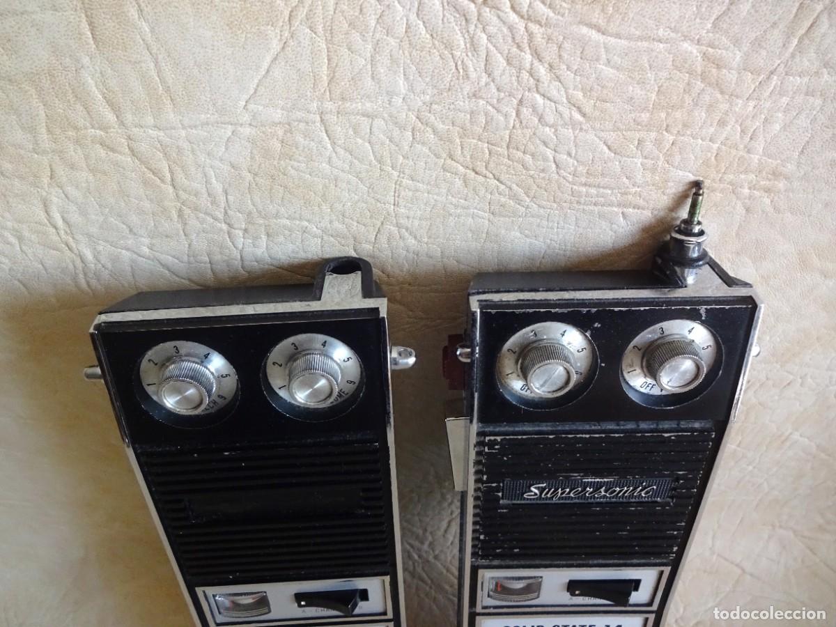 Radios antiguas: pareja Walkie Talkie supersonic solid state 14 transceiver despiece - Foto 2