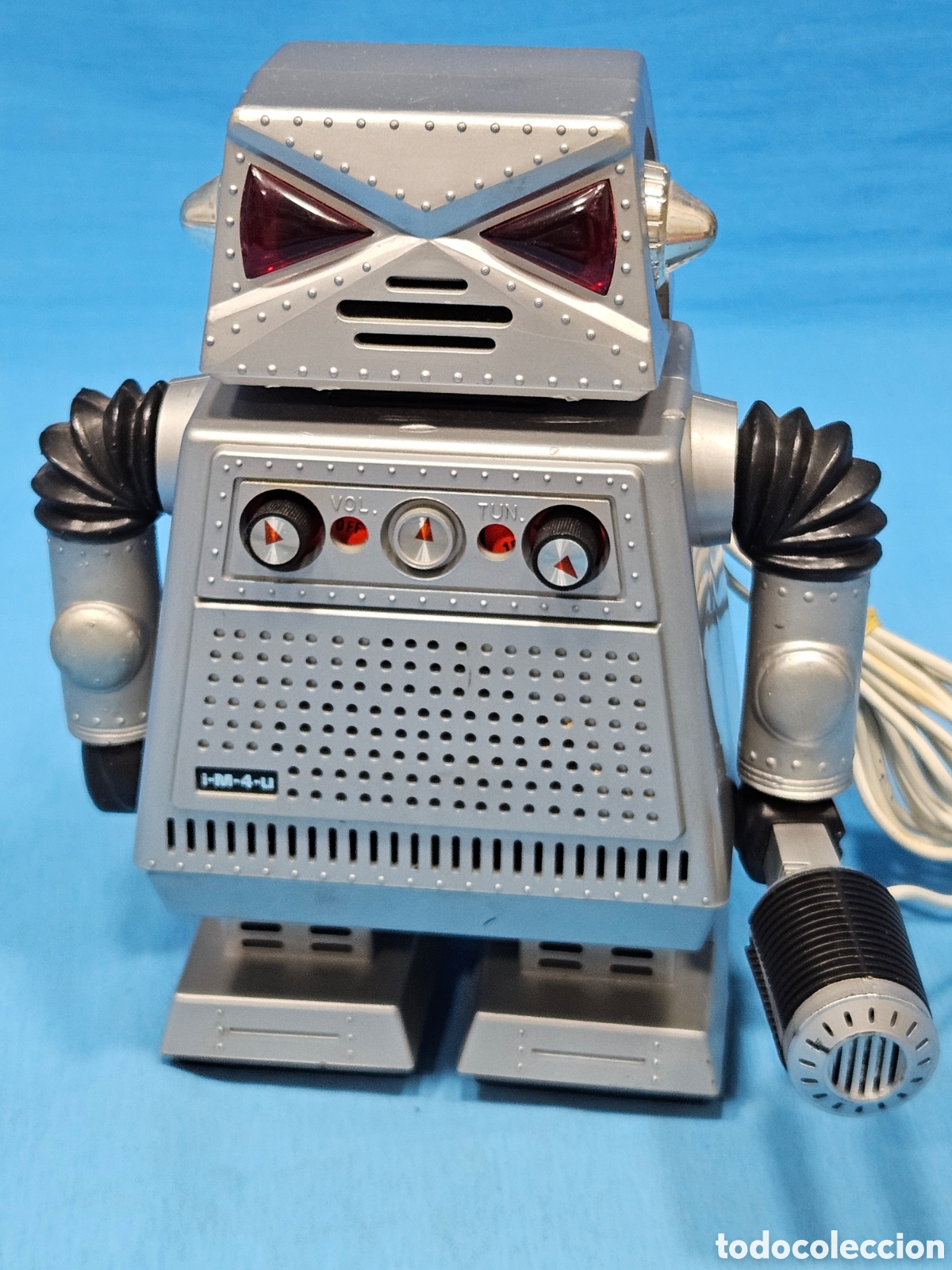 Radios antiguas: ROBOT STAR COMMAND 1977 CON MICROFONO . FUNCIONA AUNQUE NO SE MUY BIEN COMO. - Foto 2