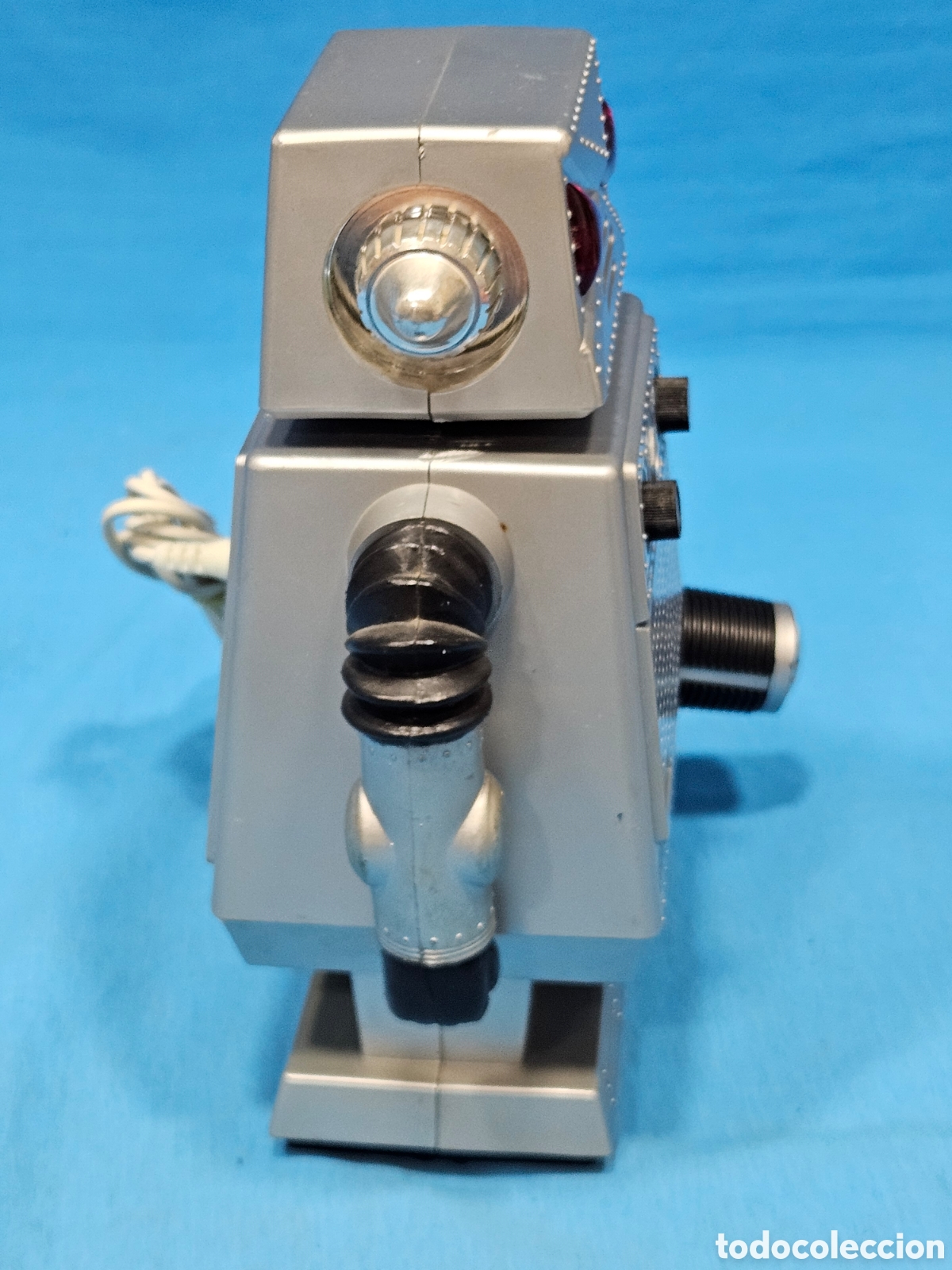 Radios antiguas: ROBOT STAR COMMAND 1977 CON MICROFONO . FUNCIONA AUNQUE NO SE MUY BIEN COMO. - Foto 5
