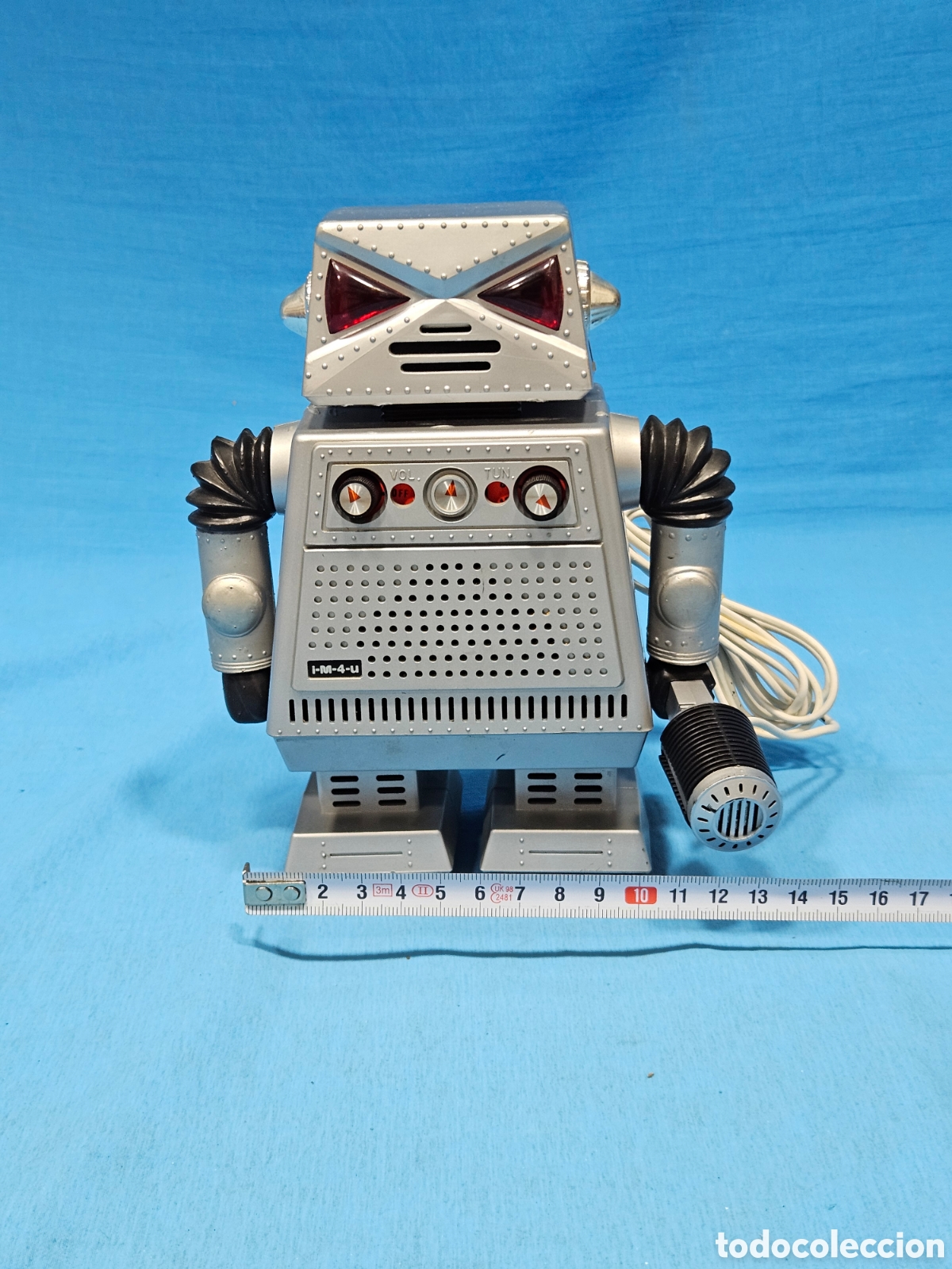 Radios antiguas: ROBOT STAR COMMAND 1977 CON MICROFONO . FUNCIONA AUNQUE NO SE MUY BIEN COMO. - Foto 6