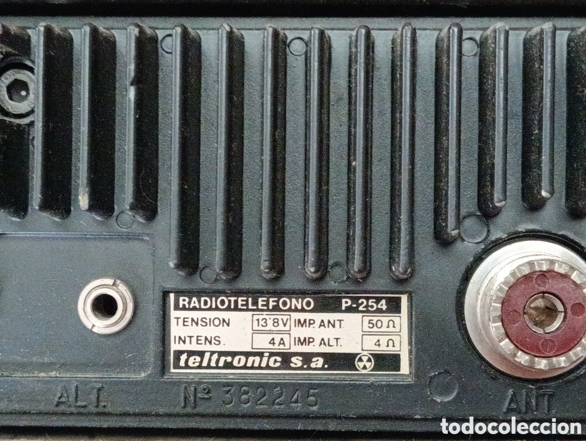 Radios antiguas: TELTRONIC P-254 RADIOTEL&Eacute;FONO. - Foto 2
