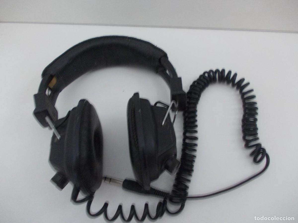 Alte Radios: Auriculares vintage ROSS RE‑223. Cascos retro con cable rizado y selector est&eacute;reo/mono