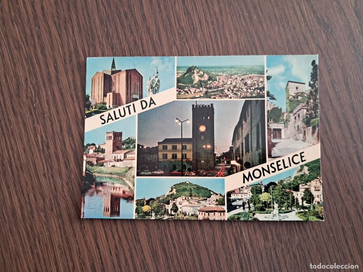 Radios antiguas: postal QSL radioaficionados, Monselice, Italia, a&ntilde;o 1975.