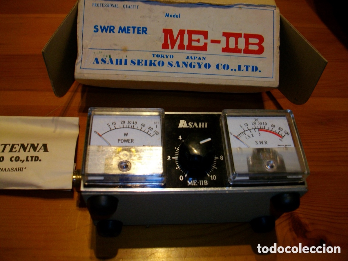 Radios antiguas: Medidor de onda nuevo en su caja