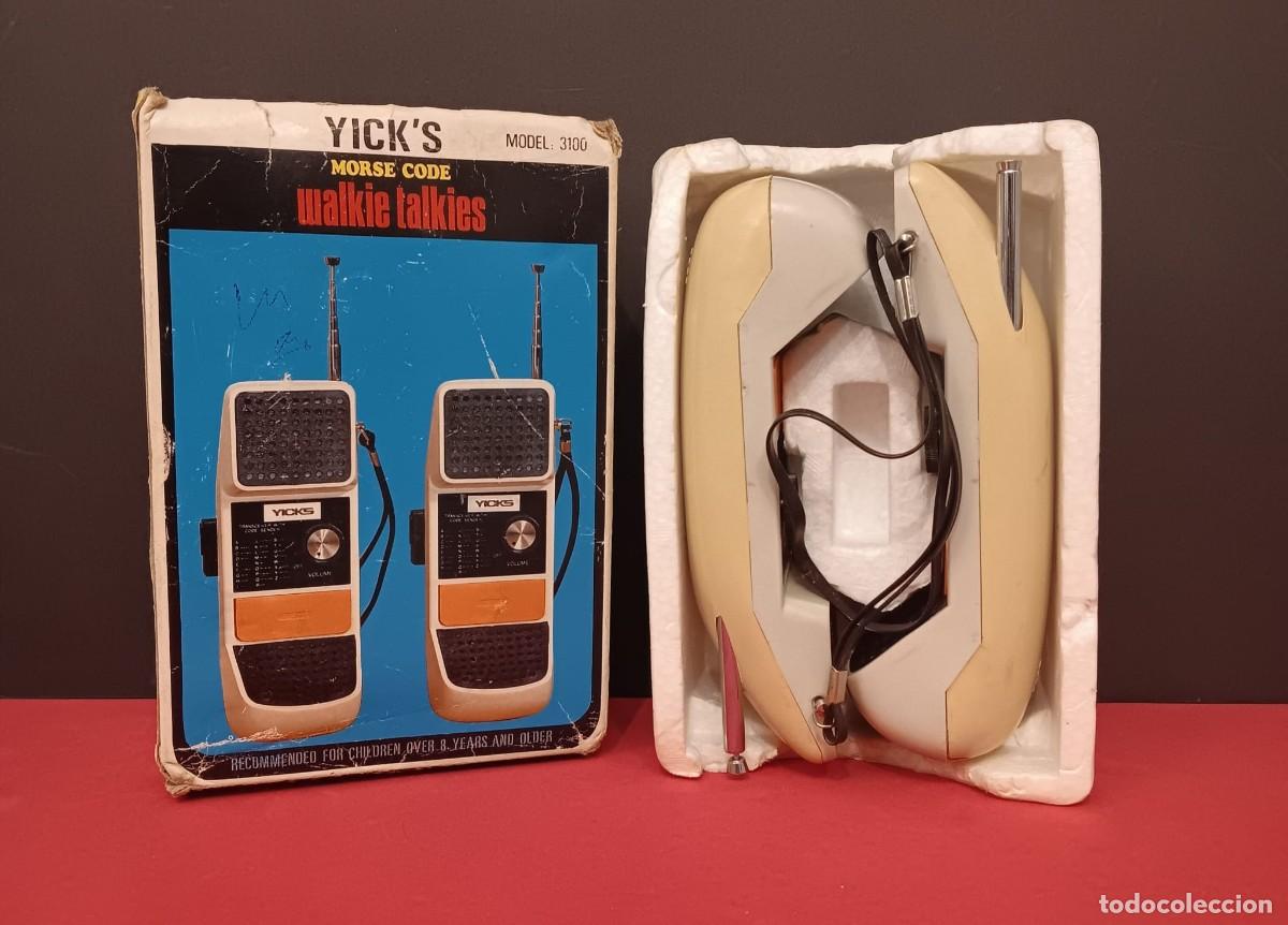 Radios antiguas: ANTIGUO WALKIE TALKIES MODELO 3100 YICKS EN SU CAJA ORIGINAL