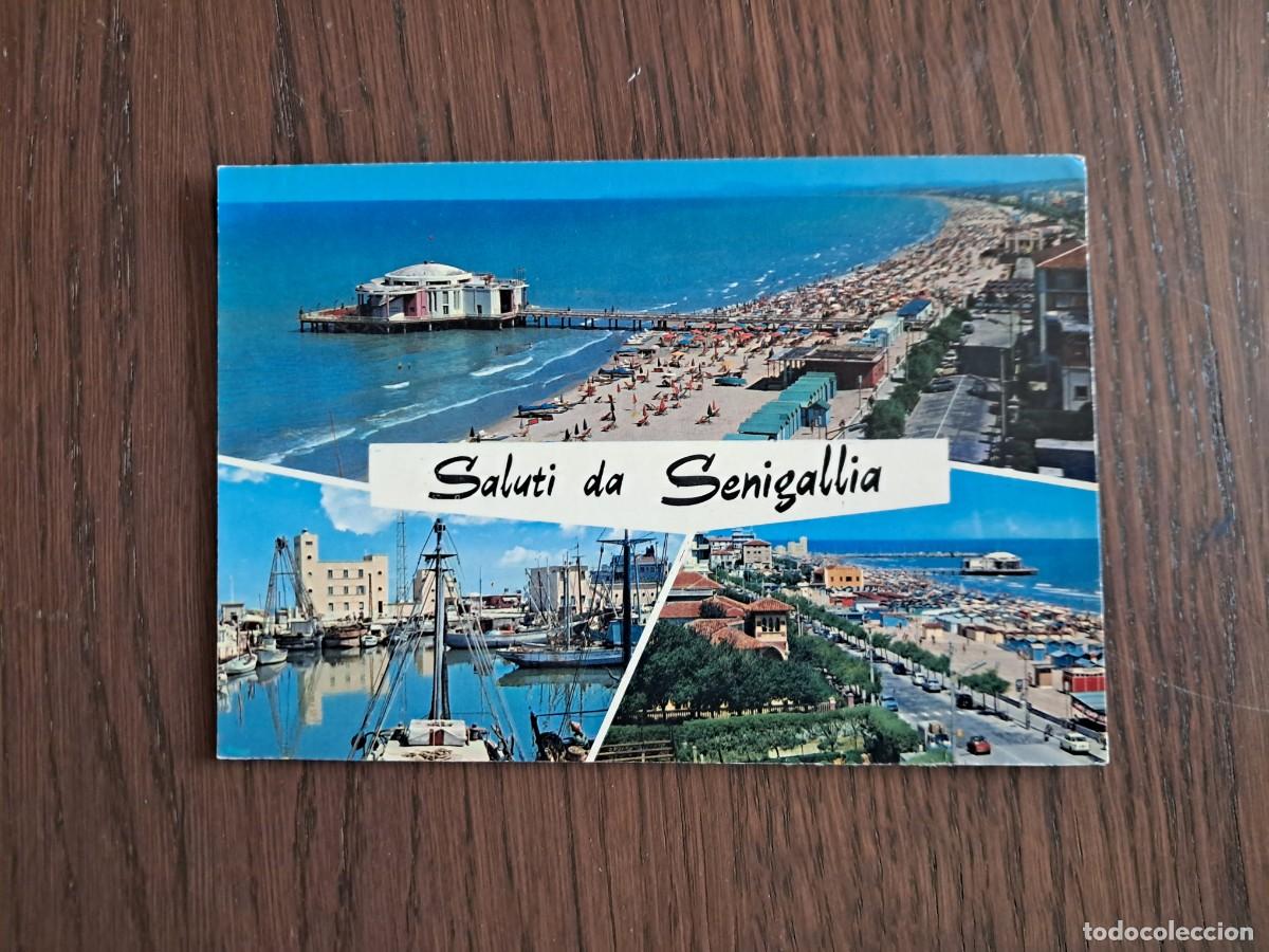 Radios antiguas: postal QSL radioaficionados, Senigallia, Italia, a&ntilde;o 1974.