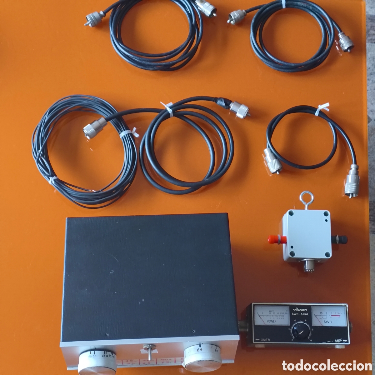 Radios antiguas: Acoplador Antena y Instrumentos Radioaficionado.