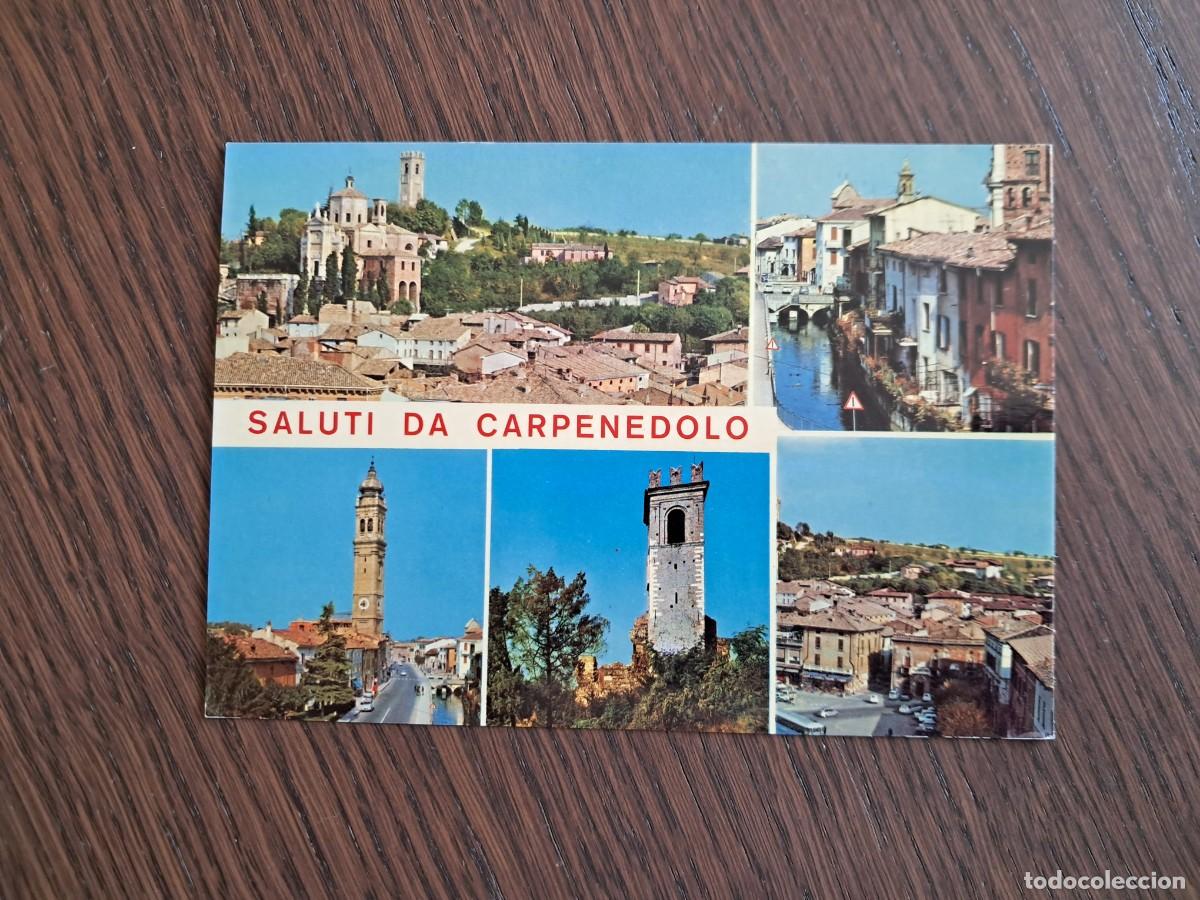 Radios antiguas: postal QSL radioaficionados, Carpenedolo, Brescia, Italia. a&ntilde;o 1974.