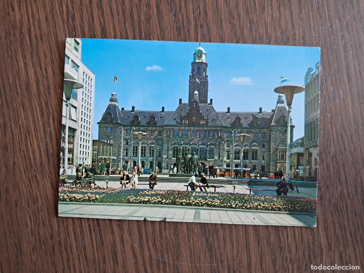 Radios antiguas: postal QSL radioaficionados, Rotterdam, Paises Bajos, a&ntilde;os 70.