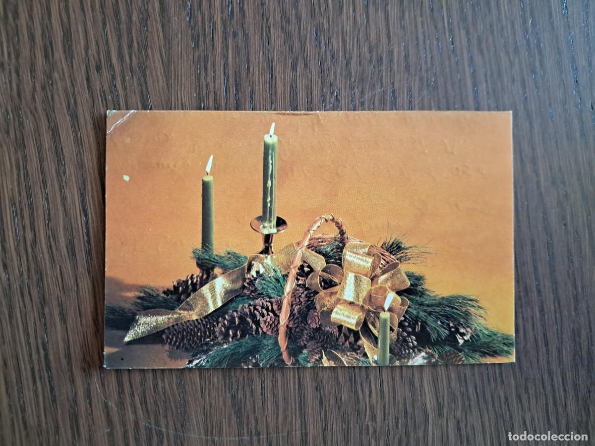 Radios antiguas: postal felicitaci&oacute;n de navidad con c&oacute;digo QSL radioaficionados, Italia, a&ntilde;o 1974.