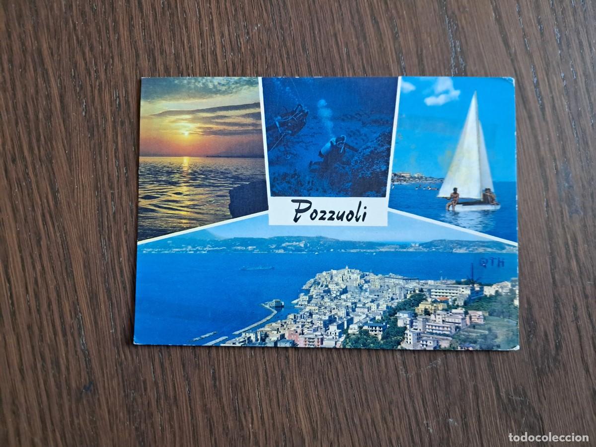 Alte Radios: postal QSL radioaficionados, diferentes vistas de Pozzuoli, Italia. a&ntilde;o 1975.